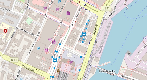 Friseur auf Satellitenbild