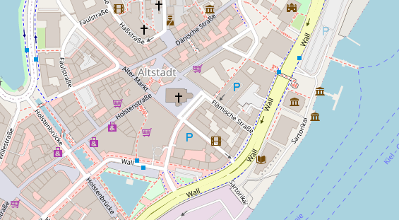 Friseur auf Satellitenbild