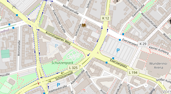 Friseur auf Satellitenbild